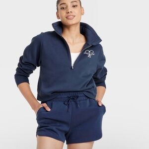 all in motion Navy Half-Zip Sweatshirt